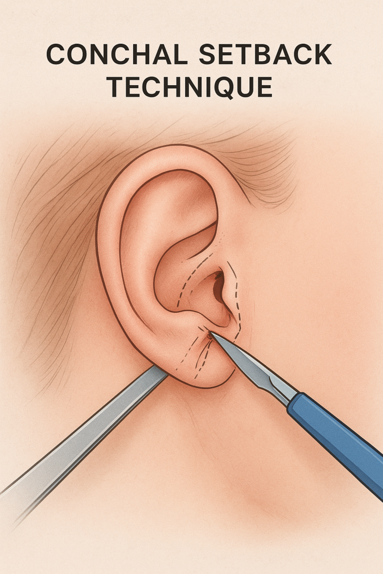 Conchal Setback Technique
