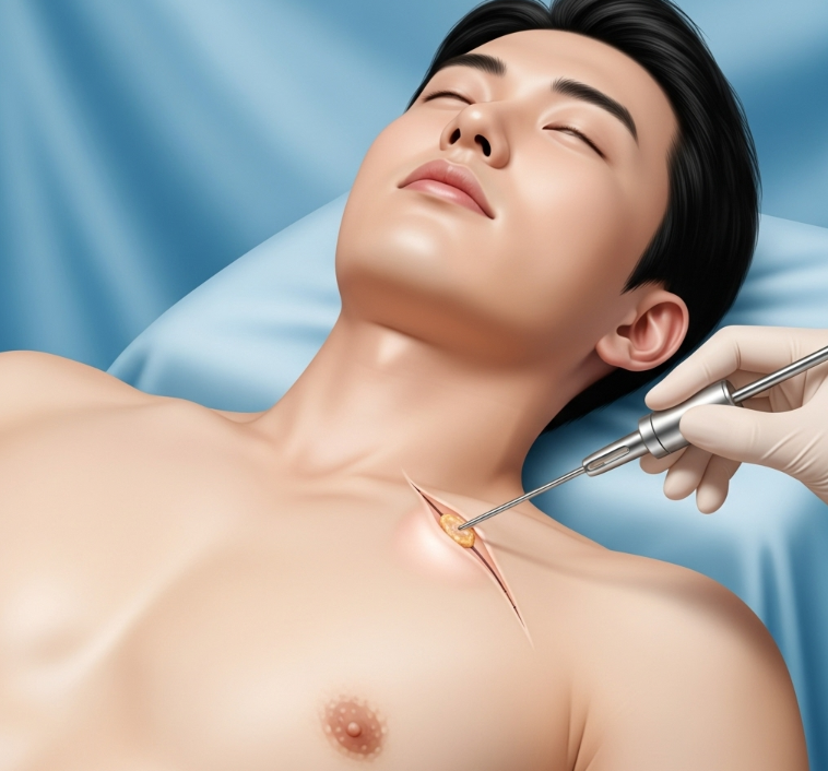 Liposuction-Assisted Chest Contouring