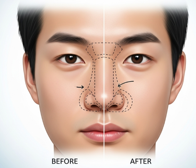 Crooked Nose Correction for Men
