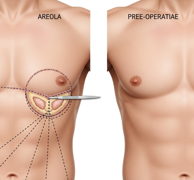 Areola Incision Gynecomastia Surgery
