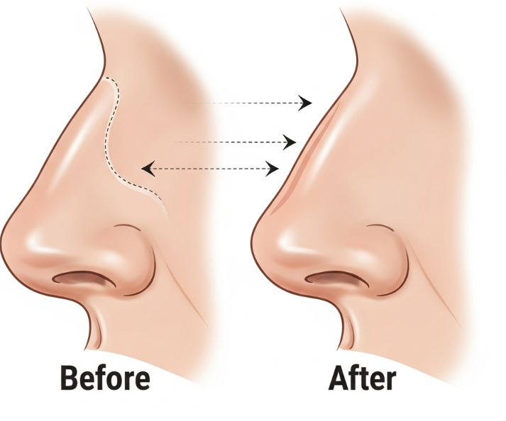 Deviated Septum Closed Rhinoplasty