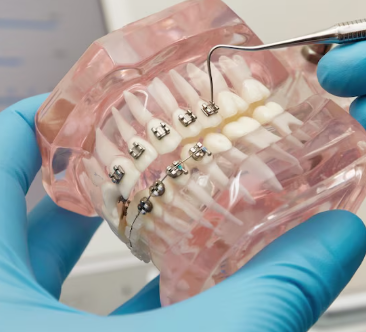 Gold-Plated Metal Braces